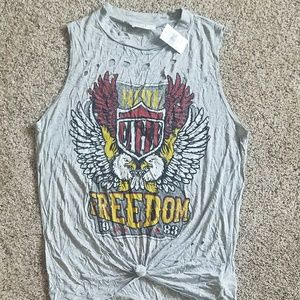 Sleeveless Biker Top